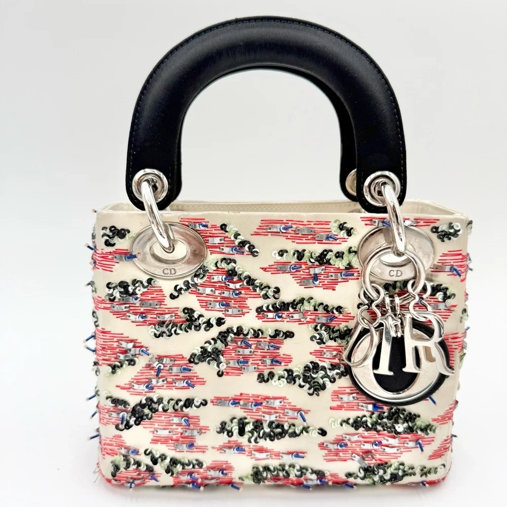 Lady Dior Satin Mini Christian Dior Bag - Picture 2 of 9